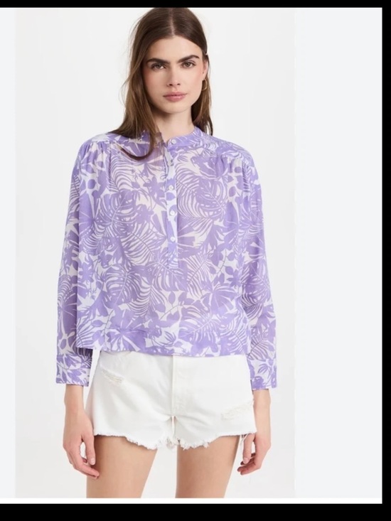 Sundry Tops - SUNDRY Palm Beach Henley in Bright Orchid size 1 or US Small